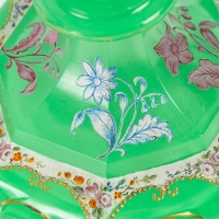 Flacon à Parfum en Opaline Verte, XIXème siècle