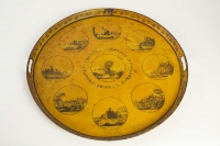 Sheet Metal Tray Directoire Tray Period Representative Of The Monuments Of The City Of Lyon