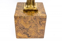 Paire de consoles représentant des putti, bois doré, fin XIXème siècle
