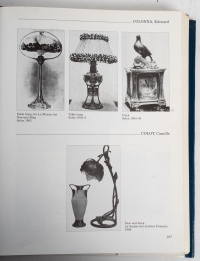 Lampe en bronze argenté d&#039;Edouard Colona, XXème siècle