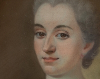 Pastel 18e siècle portrait de Renée de Damian Vinsargues