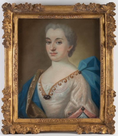 Pastel 18e siècle portrait de Renée de Damian Vinsargues||||||||
