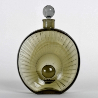 Flacon Prototype &quot;Le Perle Noire&quot; verre fumé de René LALIQUE pour Forval