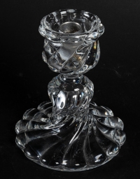 Candélabres en Cristal Baccarat du XXe siècle - Paire à une Lumière en parfait état