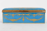 Un coffret à bijoux en porcelaine fin XIXème siècle