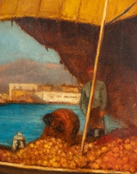 Importante huile sur toile, fin XIXème siècle