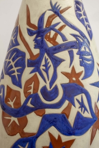Grand vase balustre en céramique par Jean Lurçat (1892 - 1966)