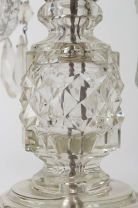 Girandole en cristal à 4 bras de lumière, vers 1920