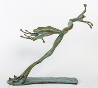 L&#039;aviatrice, sculpture en bronze à cire perdue de Hadrien David