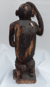 1950&#039; Chimpanzé Bois Sculpté (Paternité) Cameroun