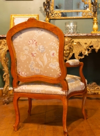 Série de 4 fauteuils Louis XV. XVIIIème.