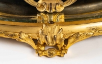 Centre de table en bronze doré et glace, XIXème siècle