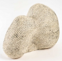 Sculpture céramique &quot;crâne&quot; par Daphné Corregan