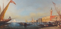 Vue de Venise dans le gout de Félix Ziem fin XIXème siècle