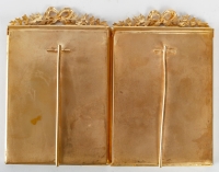 Une paire de cadres en bronze doré fin XIXème siècle