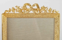 Une paire de cadres en bronze doré fin XIXème siècle