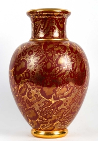 Vase balustre en céramique par Jean Mazeaud et Jean Faverot