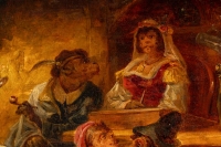 Zacharie Noterman (1820-1890) La Taverne des Singes huile sur panneau vers 1860
