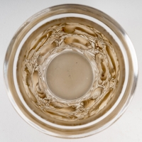 Vase « Bagatelle » verre blanc patiné sépia de René LALIQUE