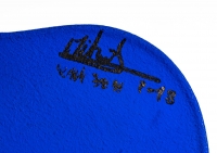 Violon bleu signé Mickael (pièce unique), XXIème siècle