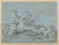 Plume sur papier bien encadré, fin du XVIIIème siècle