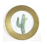 H.Mc Connico, Daum&amp; Limoge : Service Cactus Porcelaine 30 pièces