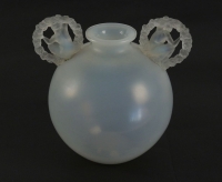 René Lalique Opalescent Vase &quot;Ronsard&quot;