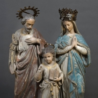 Sculpture Religieuse en Plâtre, XXème Siècle.