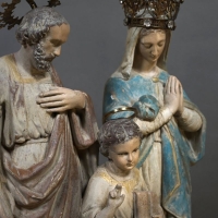 Sculpture Religieuse en Plâtre, XXème Siècle.