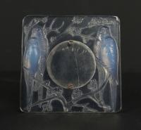 Rene Lalique Cadre &quot;4 perruches &quot; opalescent