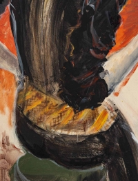 Grande peinture de Luez, La dame au chapeau, XXème siècle