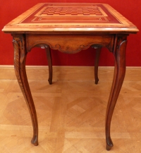 Table A Jeux Ancienne 18è Siecle Style Louis XV En Noyer