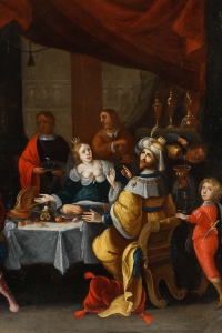 Frans Francken II (1581-1642).  Esther Et Le Roi Assuérus.