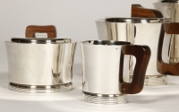 Set tea coffee in silver by JEAN E. PUIFORCAT  Modèle  &quot;DEAUVILLE&quot;