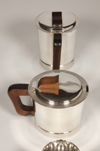 Set tea coffee in silver by JEAN E. PUIFORCAT  Modèle  &quot;DEAUVILLE&quot;