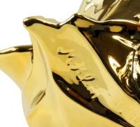Sculpture en bronze doré, porte serviette représentant la tête d’un Lion, XXème siècle
