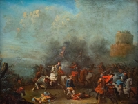 Choc De Cavalerie Attribué à Philips Wouwerman(1619-1668)