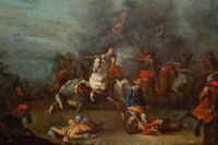Choc De Cavalerie Attribué à Philips Wouwerman(1619-1668)