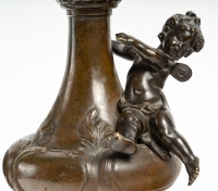 Paire de vases en bronze du XIXème siècle