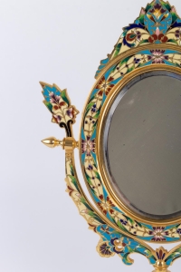 Miroir en bronze doré 19e Napoléon III