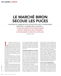 Le Marché Biron secoue les Puces - Article de la Gazette Drouot du 18 mai 2018