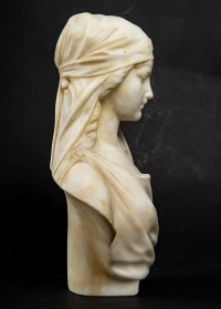Buste en albâtre, début XXème siècle
