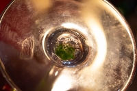 Série de 12 verres à vin du Rhin en cristal de Saint Louis modèle Chantilly