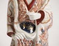Bijin (beauty) in porcelain and Imari enamels