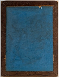 Portrait sur panneau en bois, 1930, Art Déco