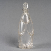 Flacon &quot;Palerme&quot; verre blanc de René Lalique