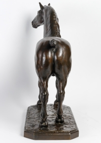 Le cheval postier, signée J. DARRAS, début XXème siècle