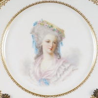 Série d&#039;assièttes en porcelaine de limoge fin XIXème siècle