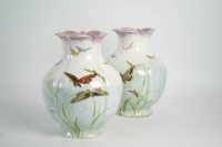 Théodore deck ( 1823 - 1851 ) - paire de vases en céramique, XIXème