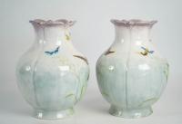 Théodore deck ( 1823 - 1851 ) - paire de vases en céramique, XIXème